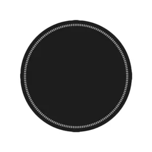 Sous-verres 90mm UNI noir